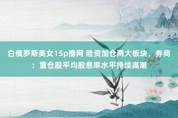 白俄罗斯美女15p撸网 险资加仓两大板块，券商：重仓股平均股息率水平持续高潮