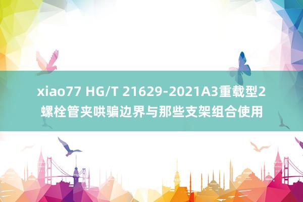 xiao77 HG/T 21629-2021A3重载型2螺栓管夹哄骗边界与那些支架组合使用