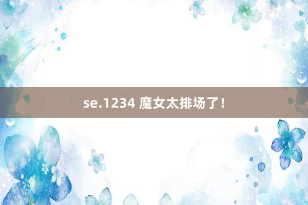 se.1234 魔女太排场了！