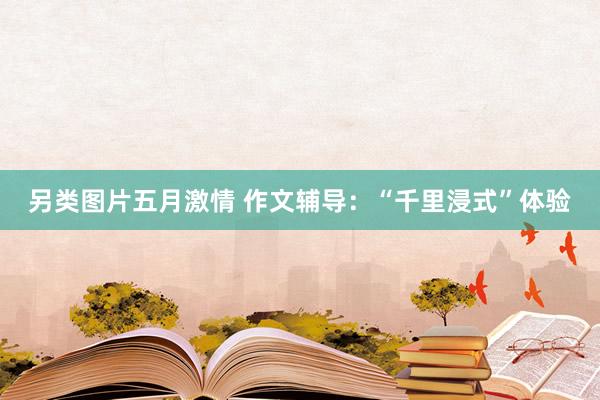 另类图片五月激情 作文辅导：“千里浸式”体验